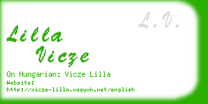 lilla vicze business card